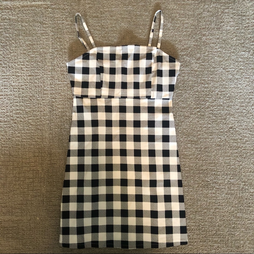 F21 gingham dress